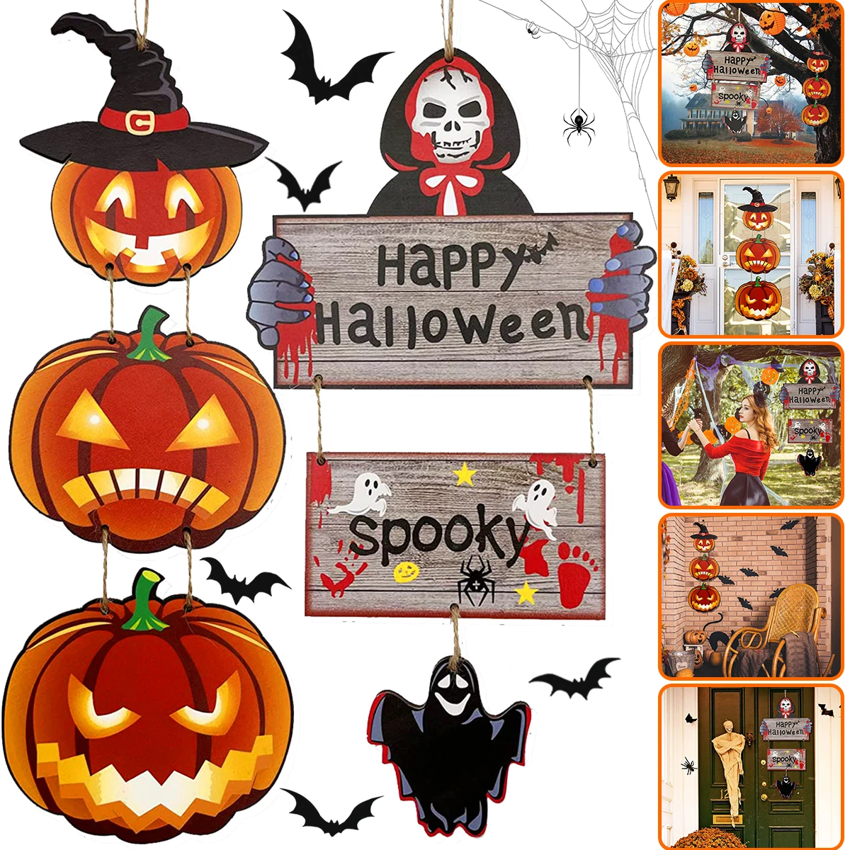 Halloween Wooden Decoration Door Hanging Trick Or Treat Pumpkin Ghost Witch Ornament Party Home Door Hanging Signs Kids Gifts
Halloween Wooden Decoration Door Hanging Trick Or Treat Pumpkin Ghost Witch Ornament Party Home Door Hanging Signs Kids Gifts