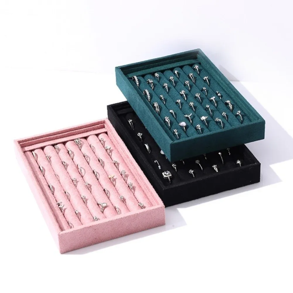 Elegant Ring Earrings Organizer Velvet Suede Jewelry Box Ear Studs Jewelry Display Stand Save Space Decoration
Elegant Ring Earrings Organizer Velvet Suede Jewelry Box Ear Studs Jewelry Display Stand Save Space Decoration