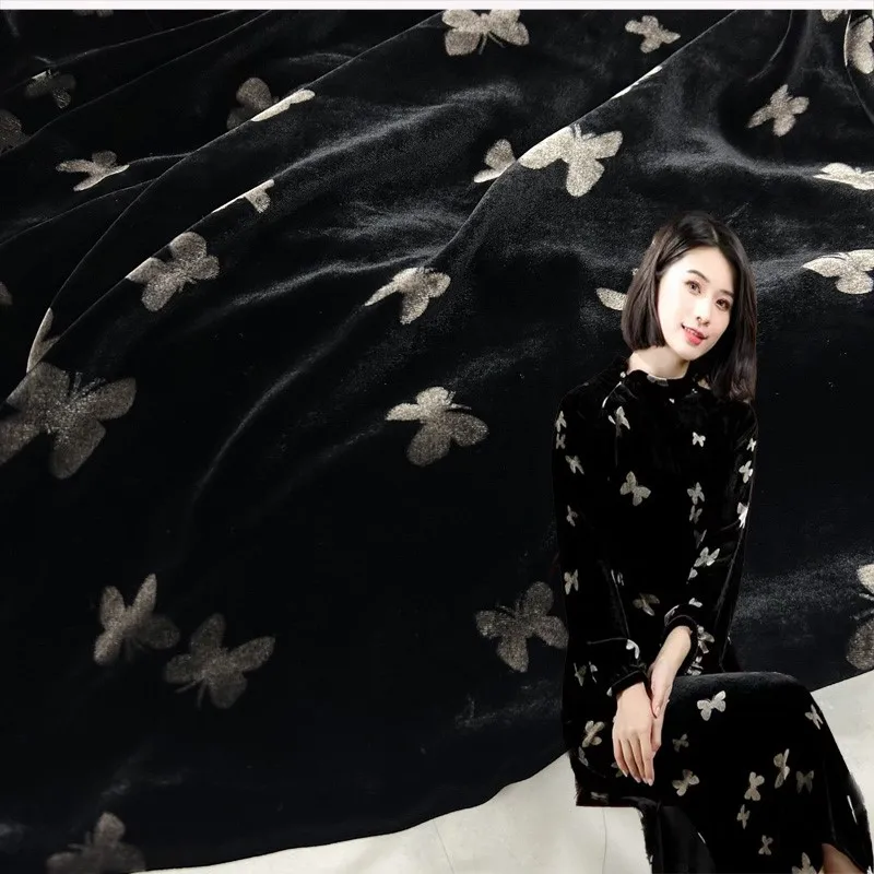 Wide true velvet fabric silver silkworm silk national style cheongsam dress cotton
Wide true velvet fabric silver silkworm silk national style cheongsam dress cotton