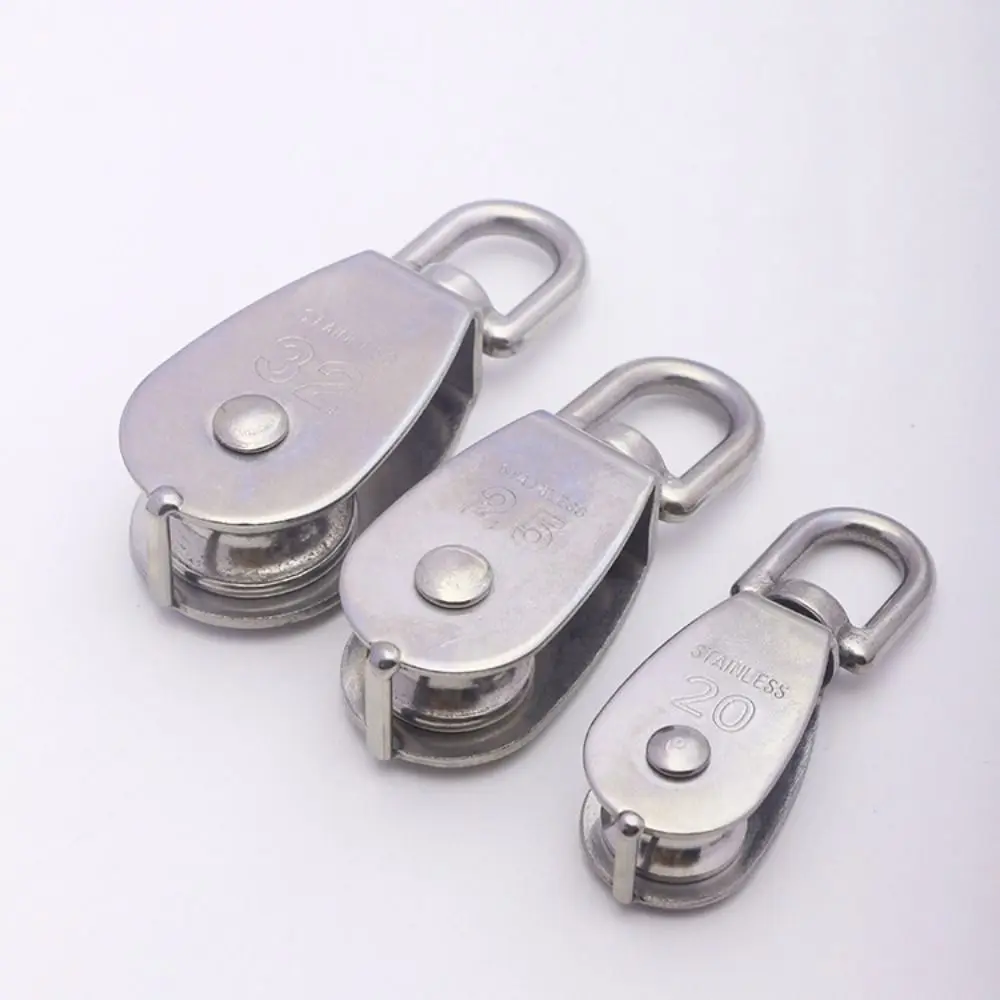 304 Stainless Steel Fixed Pulley Load-Bearing M15/20/25 Single Groove Pulley Heavy Duty Swivel Traction Wheel Crane
304 Stainless Steel Fixed Pulley Load-Bearing M15/20/25 Single Groove Pulley Heavy Duty Swivel Traction Wheel Crane