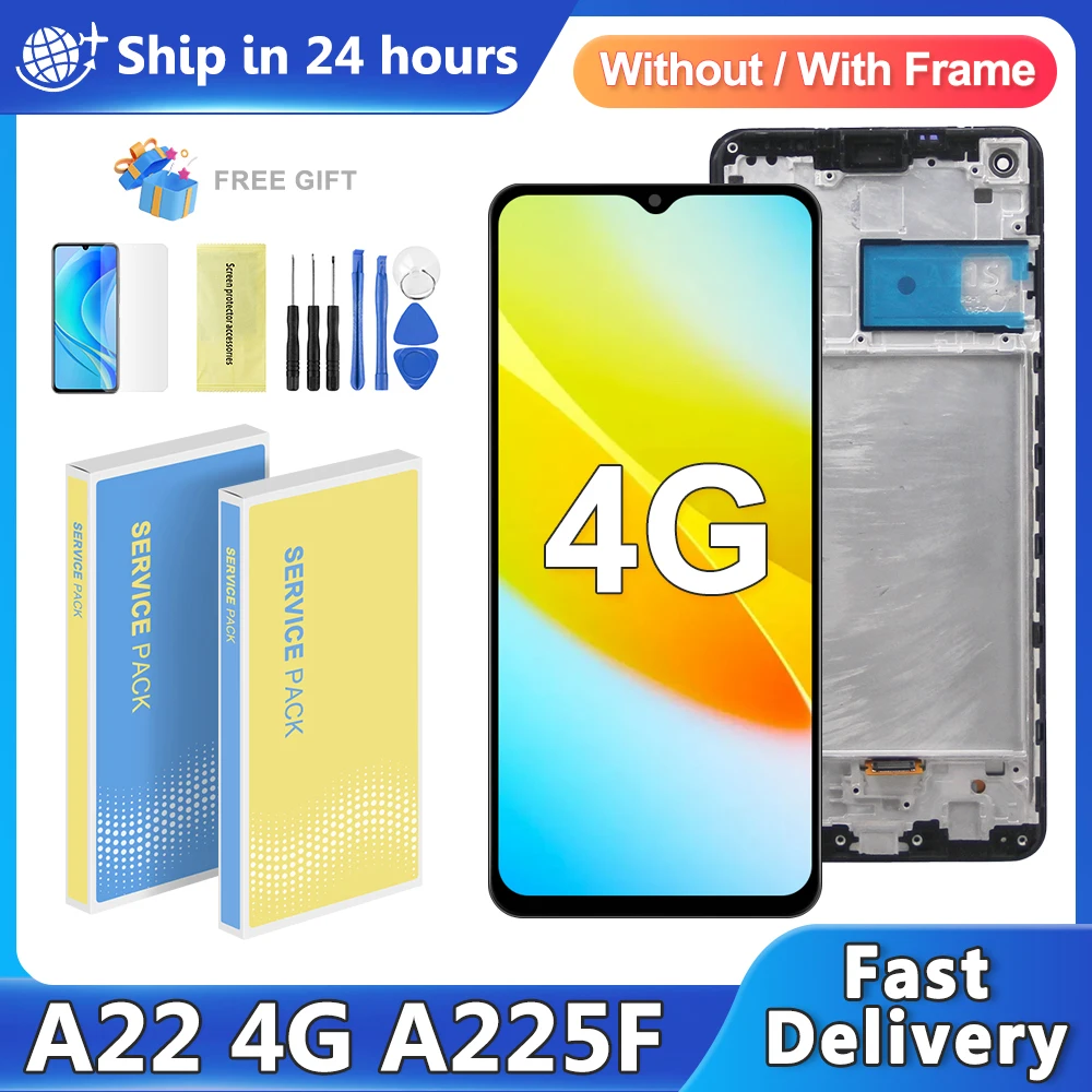 A22 Display Screen For Samsung A22 4G A225F A225F/DS A225 LCD Display Touch Screen Digitizer Assembly A22 Screen Replacement
A22 Display Screen For Samsung A22 4G A225F A225F/DS A225 LCD Display Touch Screen Digitizer Assembly A22 Screen Replacement