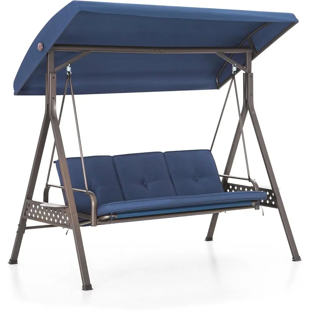 3-Seat Adjustable Outdoor Swing Chair with Cup Holders and Removable Cushion, Ideal for Patio, Garden, Poolside, Balcony, and Ba
3-Seat Adjustable Outdoor Swing Chair with Cup Holders and Removable Cushion, Ideal for Patio, Garden, Poolside, Balcony, and Ba