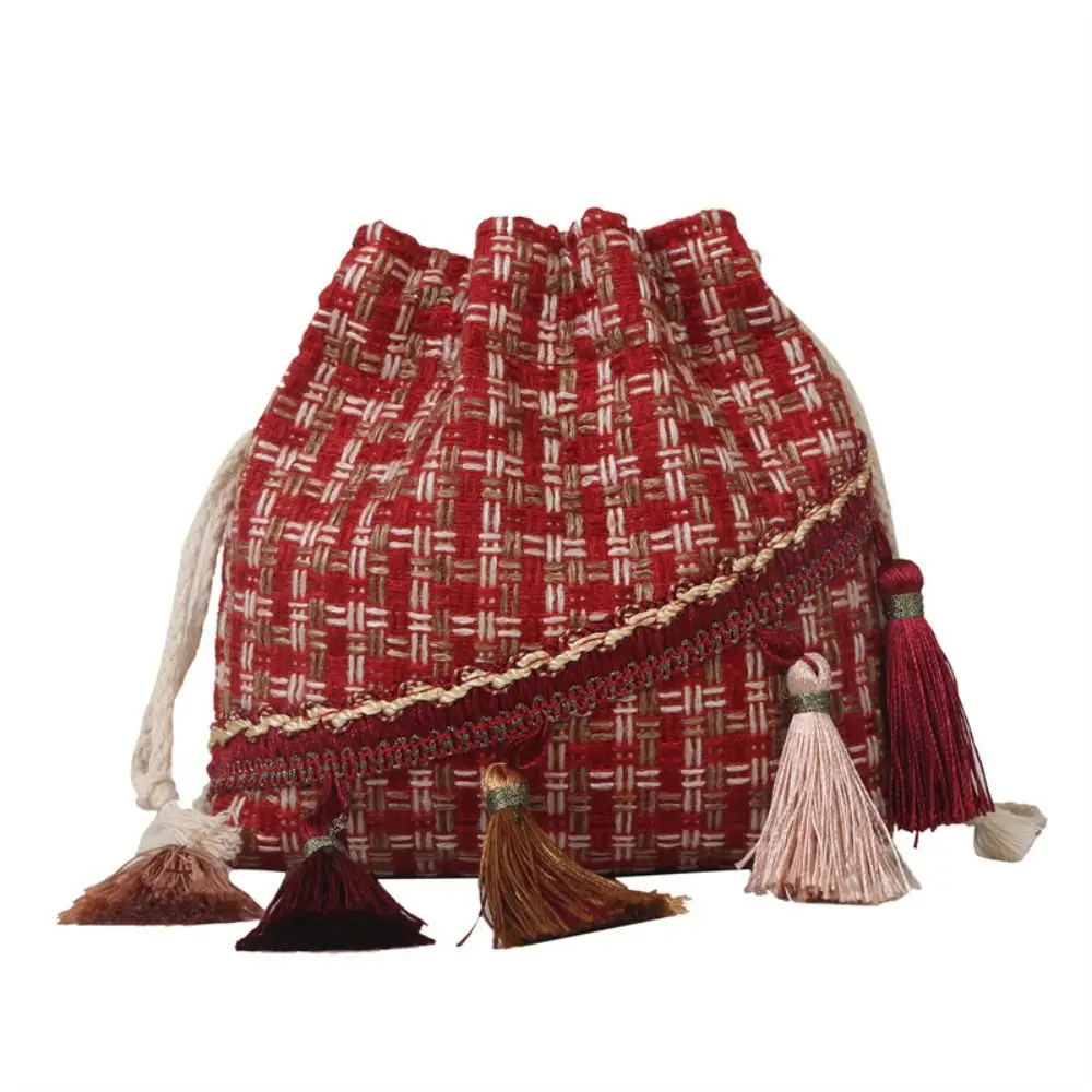 Gift Drawstring Ethnic Style Crossbody Bag Large Capacity Cotton Weave Bucket Bag Phone Storage Bag Coin Purse Shoulder Bag Girl
Gift Drawstring Ethnic Style Crossbody Bag Large Capacity Cotton Weave Bucket Bag Phone Storage Bag Coin Purse Shoulder Bag Girl