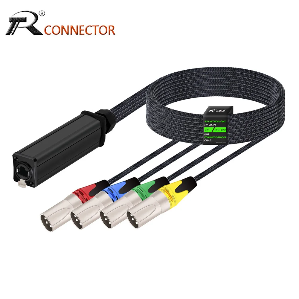 4 Channel 3Pin XLR to Ethercon STP RJ45 Cat5/Cat6 Ethernet Extender for Live Stage,Sound,Lighting, Audio Recording Studio
4 Channel 3Pin XLR to Ethercon STP RJ45 Cat5/Cat6 Ethernet Extender for Live Stage,Sound,Lighting, Audio Recording Studio