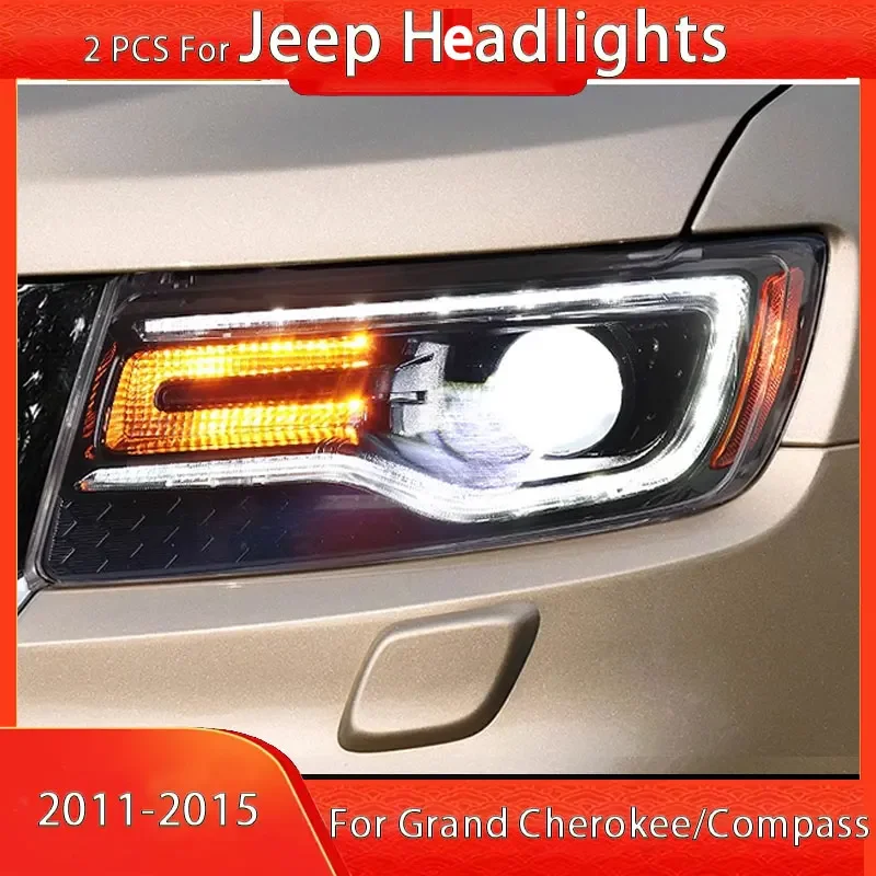 LED Headlight for JEEP Grand Cherokee Headlight 2011-2016 Compass LED Head Lights DRL Turn Signal Projector Lens Auto Accessorie
LED Headlight for JEEP Grand Cherokee Headlight 2011-2016 Compass LED Head Lights DRL Turn Signal Projector Lens Auto Accessorie
