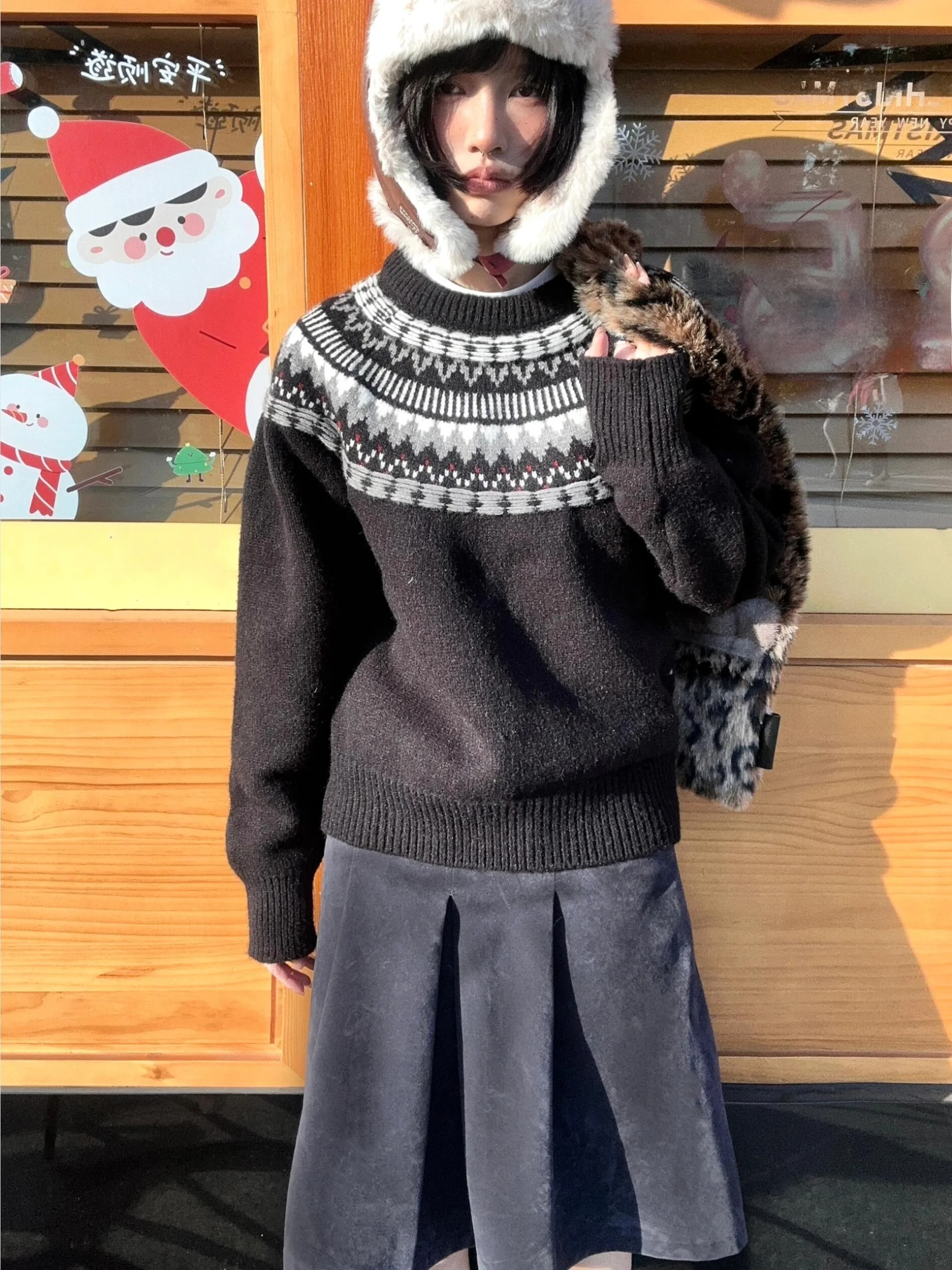 Retro Korean Knitted Long Sve round Ne Sweater Women's Loose Fit Autumn Winter New Sle Faionable Casual All-Match Top
Retro Korean Knitted Long Sve round Ne Sweater Women's Loose Fit Autumn Winter New Sle Faionable Casual All-Match Top