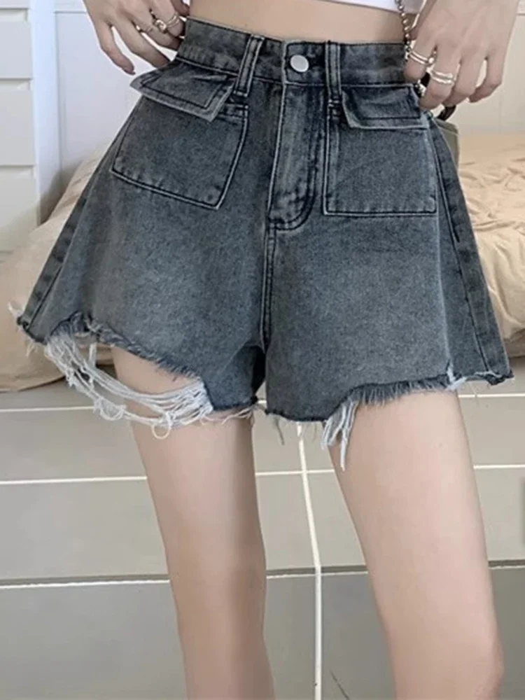 Ins Lady Джинсовые широкие шорты с высокой талией для девочек Trashy Y2k 2000-х годов Короткие рваные брюки Женские синие корейские свободные джинсы размера плюс
Ins Lady Джинсовые широкие шорты с высокой талией для девочек Trashy Y2k 2000-х годов Короткие рваные брюки Женские синие корейские свободные джинсы размера плюс