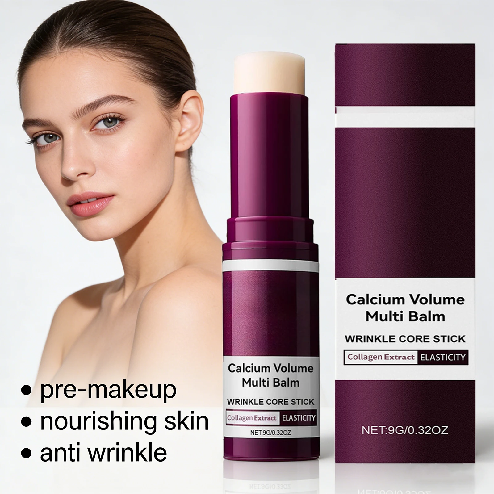 Calcium Volume Multi Balm Hydrating Dry Skin Brightening Fade Fine Lines Collagen Moisturizing Stick Uitable for Pre Makeup
Calcium Volume Multi Balm Hydrating Dry Skin Brightening Fade Fine Lines Collagen Moisturizing Stick Uitable for Pre Makeup
