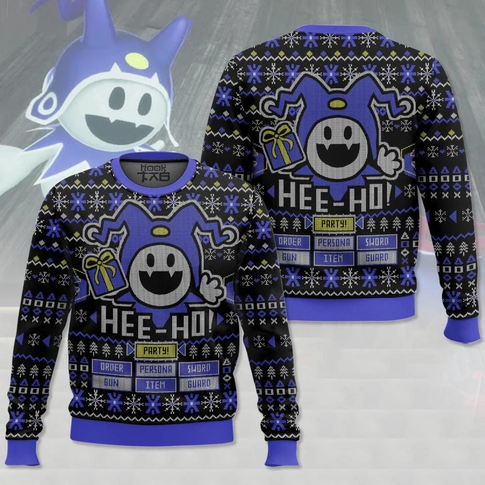 Hee Ho Jack Frost Ugly Christmas Sweater Funny Holiday Party Pullover Warm Cozy Xmas Sweater for Men Women Xmas Gift 2026
Hee Ho Jack Frost Ugly Christmas Sweater Funny Holiday Party Pullover Warm Cozy Xmas Sweater for Men Women Xmas Gift 2026