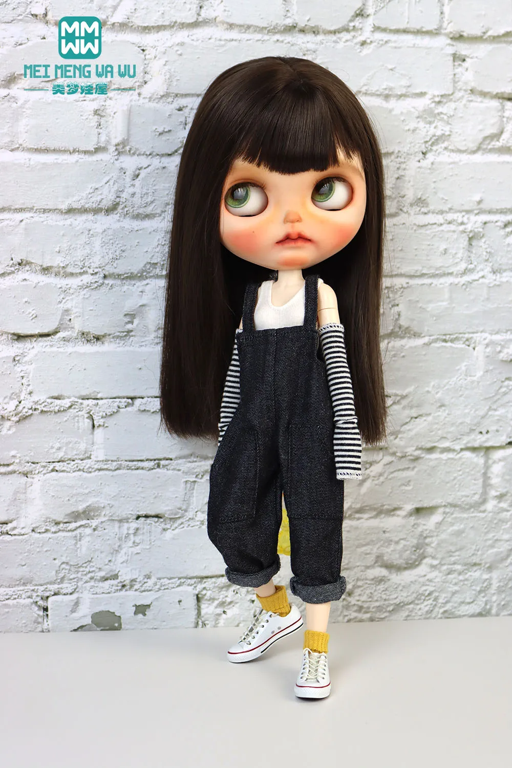 Fits 28-30cm Blyth Azone OB22 OB24 Doll Clothes Fashion overalls in white, pink, and coffee color
Fits 28-30cm Blyth Azone OB22 OB24 Doll Clothes Fashion overalls in white, pink, and coffee color