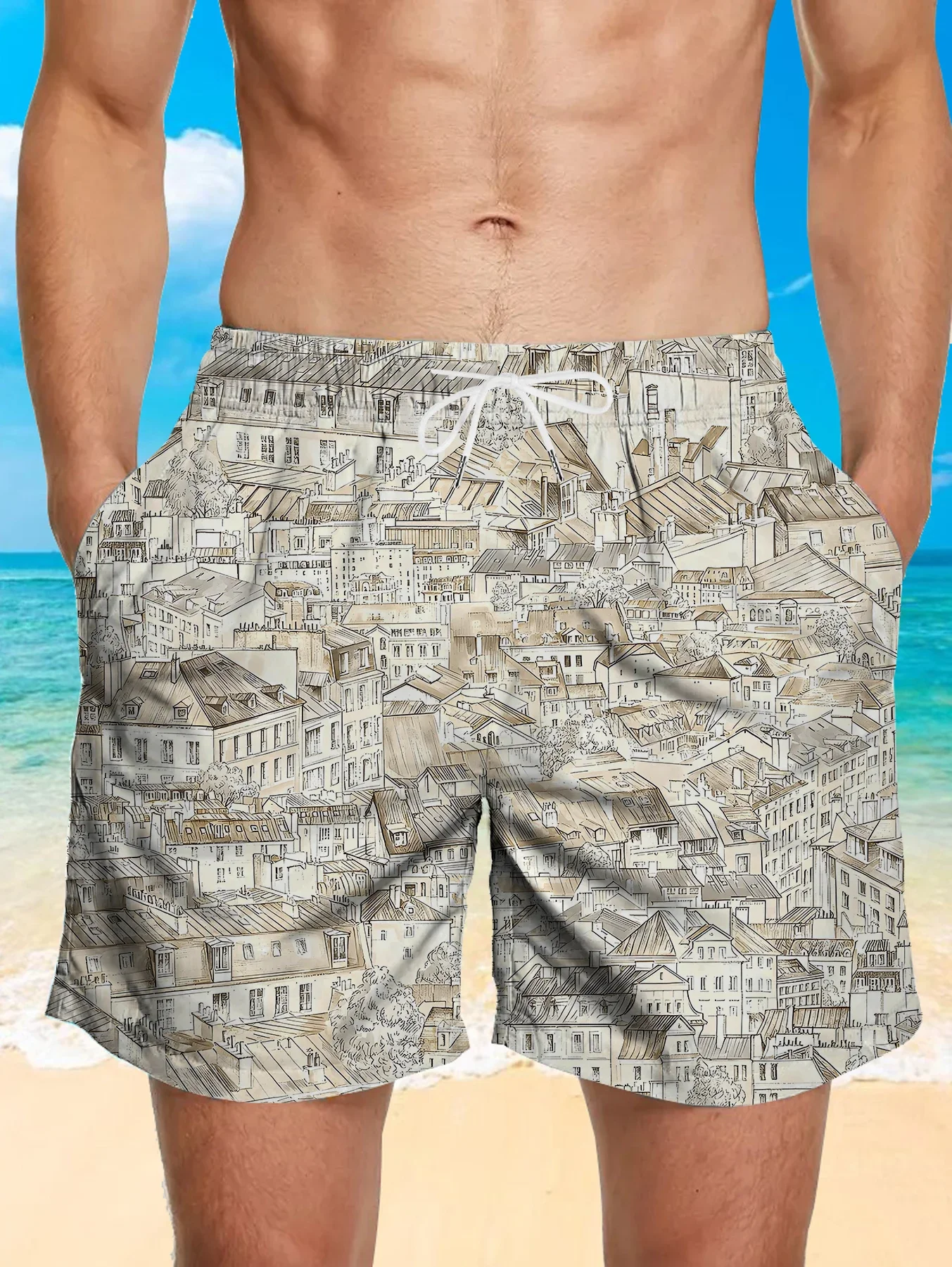 Travel Beach Board Shorts Men Full Digital Print Quick Dry Lightweight Trousers
Travel Beach Board Shorts Men Full Digital Print Quick Dry Lightweight Trousers