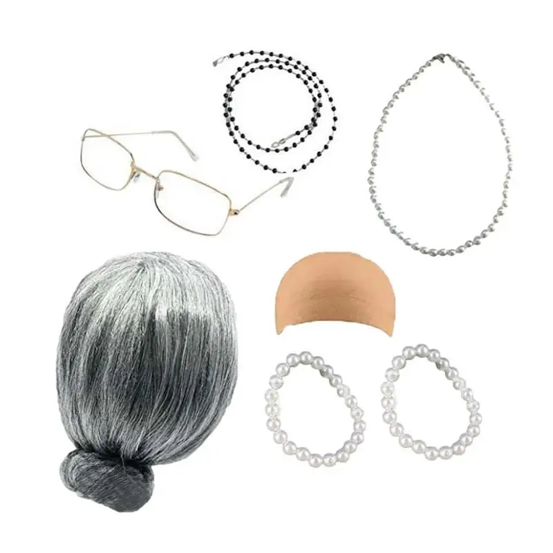 Old Lady Costume Set 100th Day Of Schoolkids Old Lady Costume Granny Cosplay Old Lady Role-playing Suit Stage Performance Props
Old Lady Costume Set 100th Day Of Schoolkids Old Lady Costume Granny Cosplay Old Lady Role-playing Suit Stage Performance Props