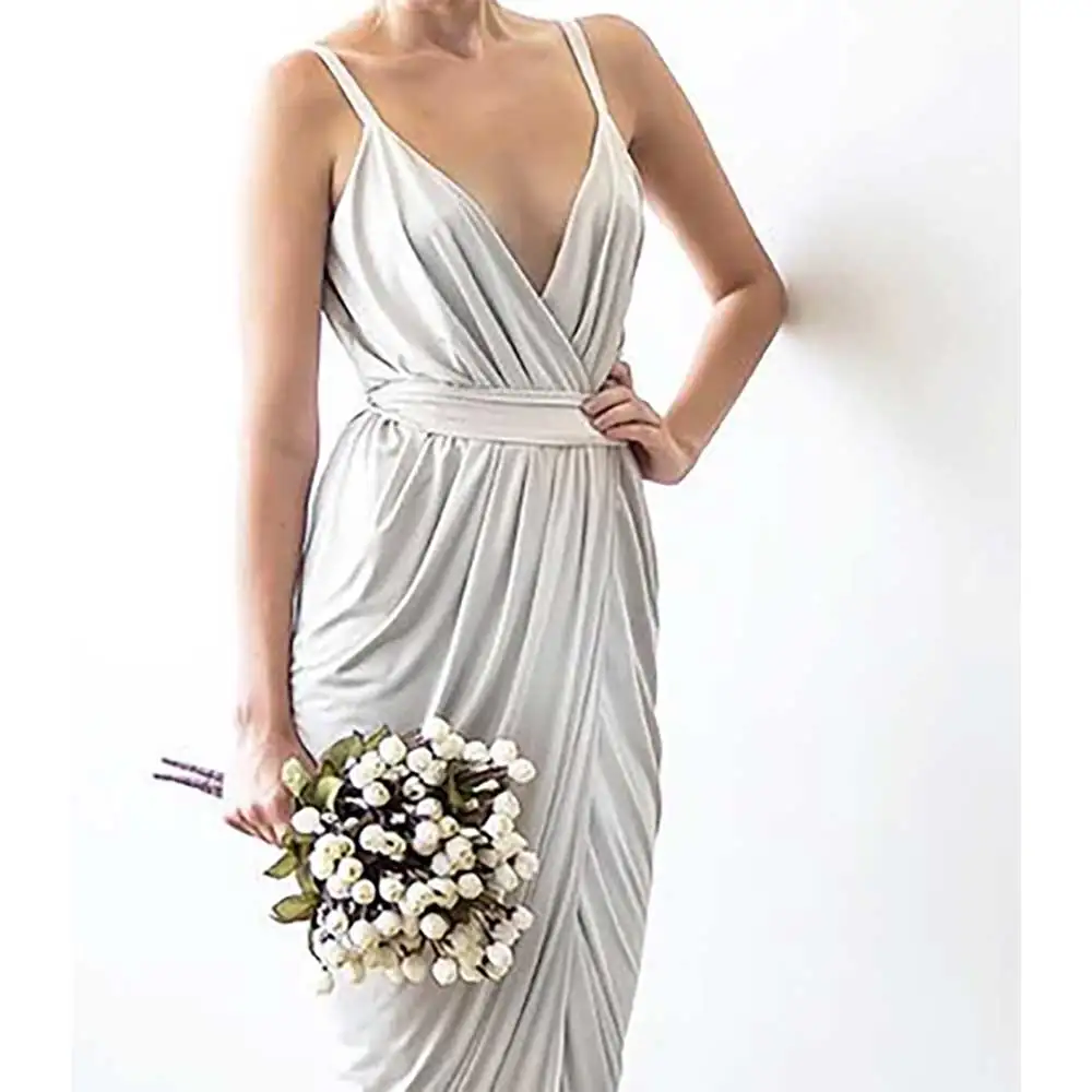 Sexy V-Neck Ankle Length Pleated Evening Dress Belt Backless Prom Party Dress Bridesmaid's Dresses Cocktail Gown Formal Dress
Sexy V-Neck Ankle Length Pleated Evening Dress Belt Backless Prom Party Dress Bridesmaid's Dresses Cocktail Gown Formal Dress