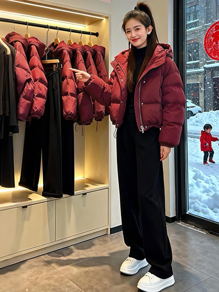 Thiened Fce Warm Winter Jaet Women's Casual Sle Korean Version down Cotton Padded Coat Hooded Zipper Closure C...
Thiened Fce Warm Winter Jaet Women's Casual Sle Korean Version down Cotton Padded Coat Hooded Zipper Closure C...