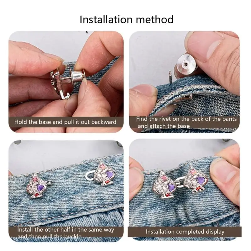 39BB Adjustable Tighten Waist Button Heart Button Fastening Detachable for Pants
39BB Adjustable Tighten Waist Button Heart Button Fastening Detachable for Pants