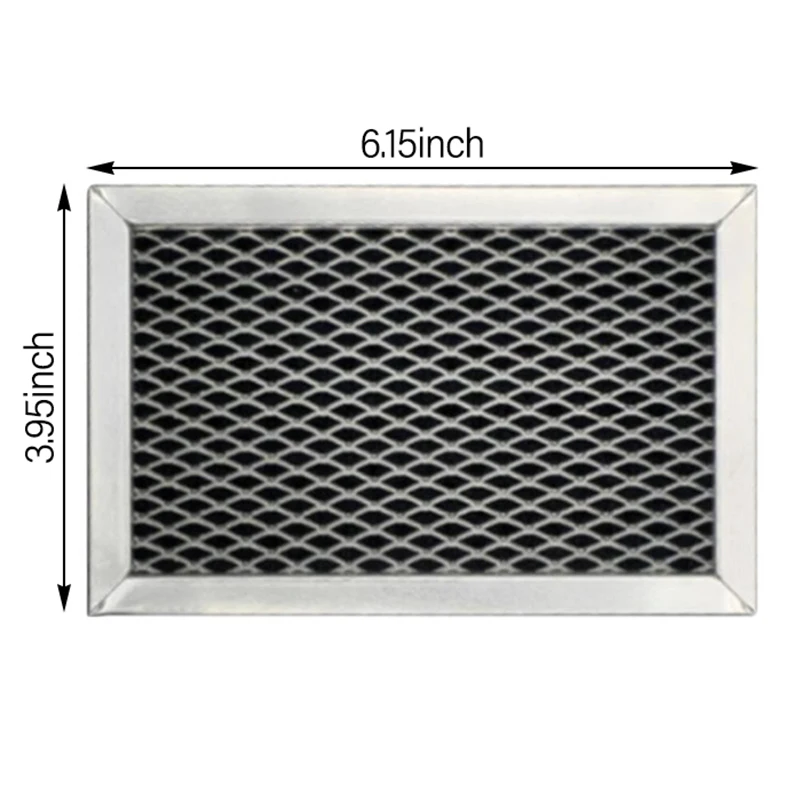 Replacement Activated Carbon Filter 6.15 x 3.95 Inch Compatible with For GE Microwaves JX81J WB02X11536 WB06X10823
Replacement Activated Carbon Filter 6.15 x 3.95 Inch Compatible with For GE Microwaves JX81J WB02X11536 WB06X10823