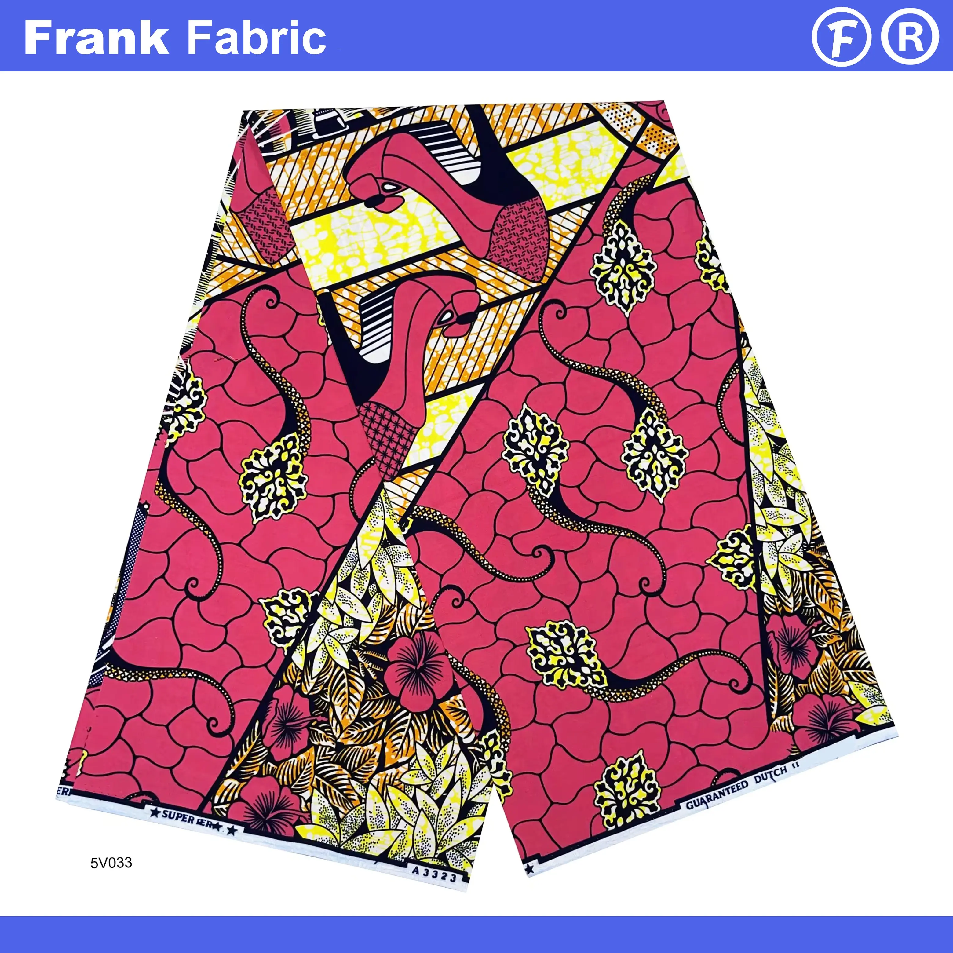 6 ярдов, 100% хлопок, Ankara Dutch Dye, ткань, бестселлер, супер Hollandais, африканская восковая ткань с принтом для шитья платьев FF2507.013 
6 ярдов, 100% хлопок, Ankara Dutch Dye, ткань, бестселлер, супер Hollandais, африканская восковая ткань с принтом для шитья платьев FF2507.013