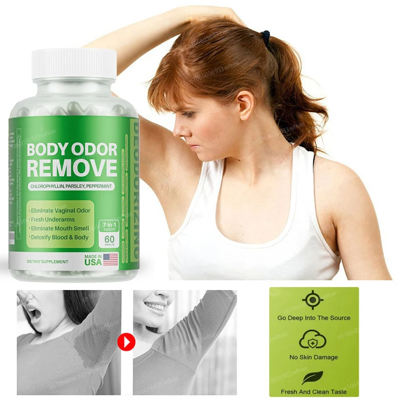 Internal Deodorant Supplement Full Body Deodorizer for Gut Health, Skin Health, Detox & Digestion Support Mouth Smell Fresh
Internal Deodorant Supplement Full Body Deodorizer for Gut Health, Skin Health, Detox & Digestion Support Mouth Smell Fresh