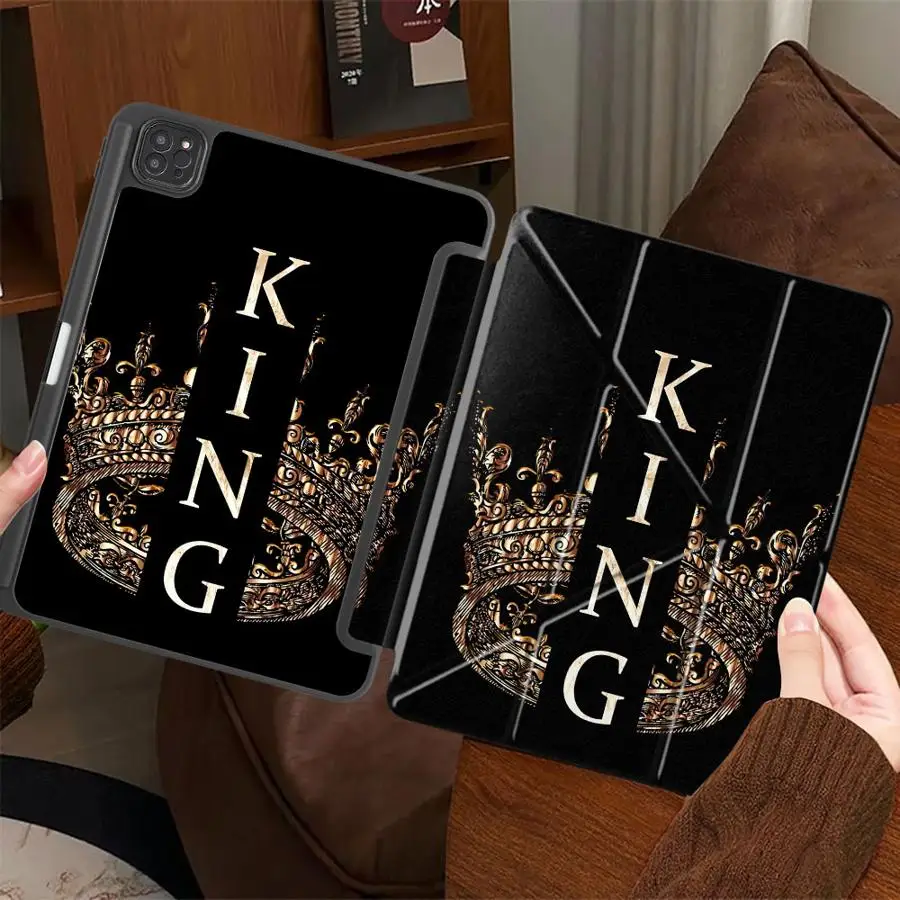 Чехол-подставка King Pattern для планшетов iPad Mini 6, 7, Pro 2025, Air 4, 5, M3, M2, M4, 11-дюймовых Pro 11-го, 10-го, 9-го, 8-го, 7-го поколений, а также 12.9-дюймовых моделей
Чехол-подставка King Pattern для планшетов iPad Mini 6, 7, Pro 2025, Air 4, 5, M3, M2, M4, 11-дюймовых Pro 11-го, 10-го, 9-го, 8-го, 7-го поколений, а также 12.9-дюймовых моделей