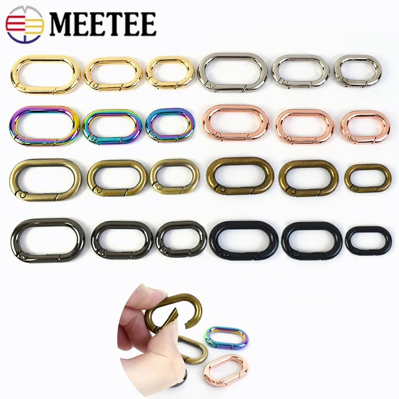 5/10Pcs Oval Spring O Ring Openable Trigger Clasp Clip Bag Strap Buckle Connect Keyring Pendant Keychain Snap Hook Carabiner
5/10Pcs Oval Spring O Ring Openable Trigger Clasp Clip Bag Strap Buckle Connect Keyring Pendant Keychain Snap Hook Carabiner