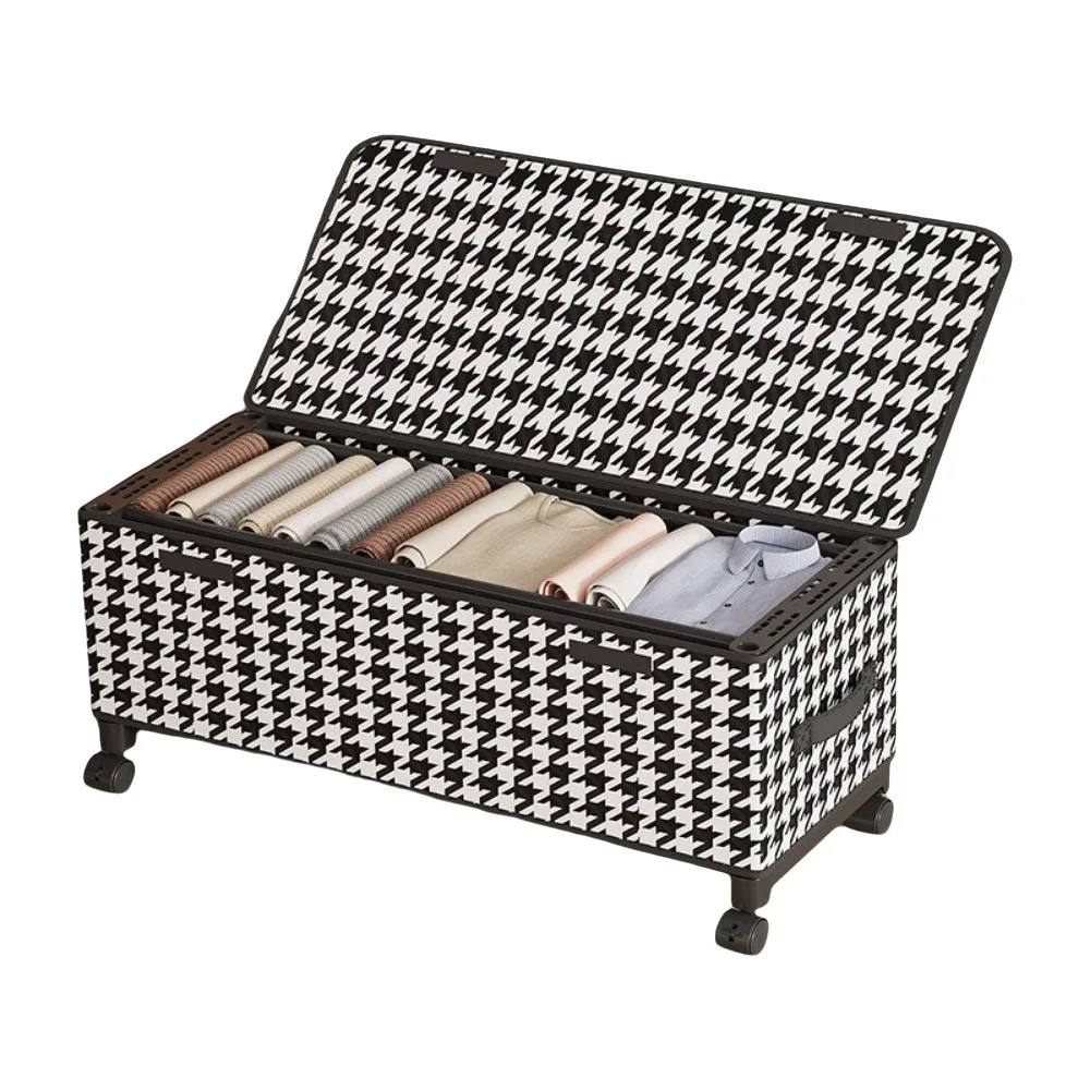 Non-woven Fabric Clothes Storage Box with Wheels Large Capacity Space Saving Mobile Under Bed Organizer Transparent Lid
Non-woven Fabric Clothes Storage Box with Wheels Large Capacity Space Saving Mobile Under Bed Organizer Transparent Lid