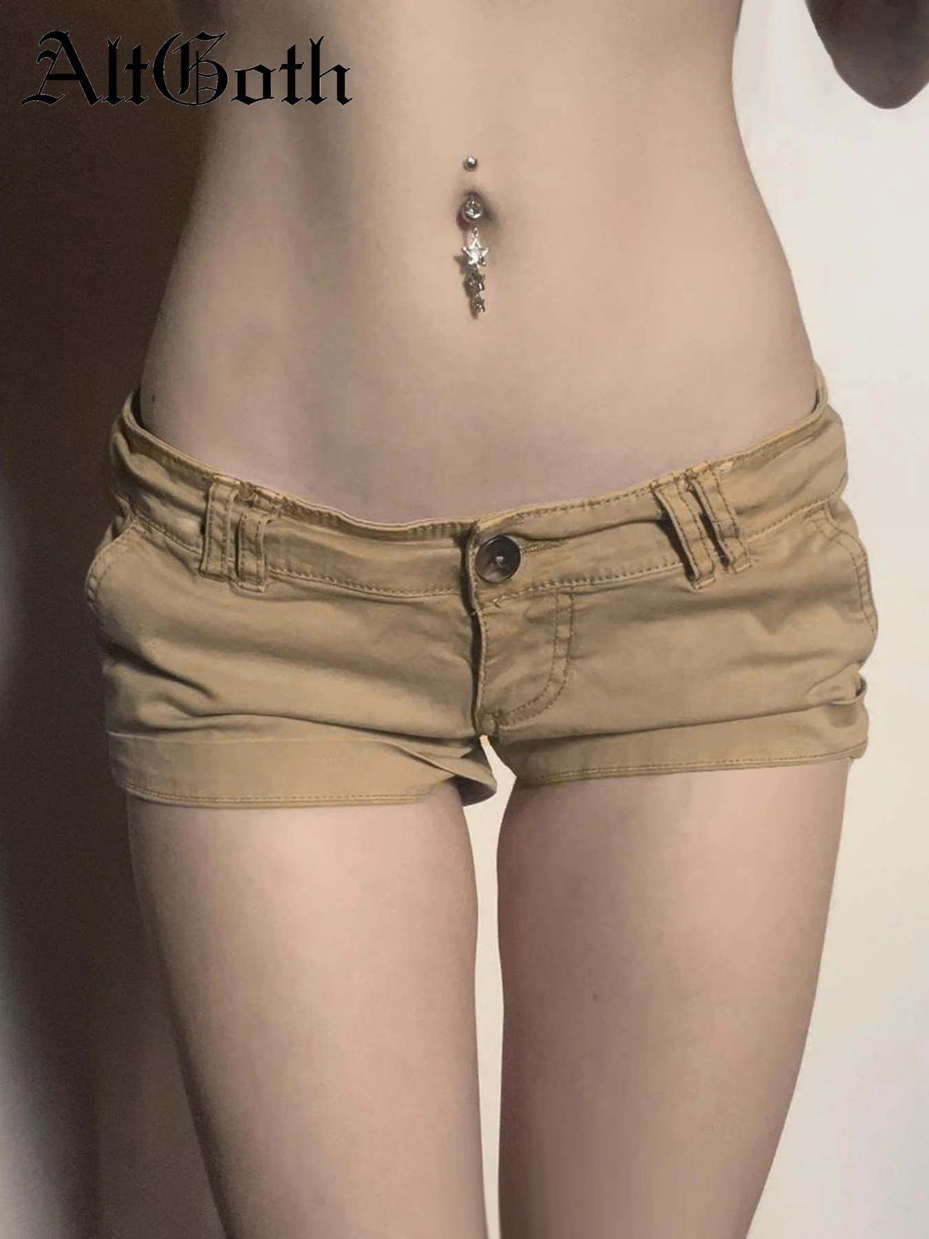 AltGoth Streetwear Y2k Khaki Shorts Women Vintage Harajuku 90s Sexy Summer Low Waist Shorts Emo Alternative Grunge Shorts Female
AltGoth Streetwear Y2k Khaki Shorts Women Vintage Harajuku 90s Sexy Summer Low Waist Shorts Emo Alternative Grunge Shorts Female