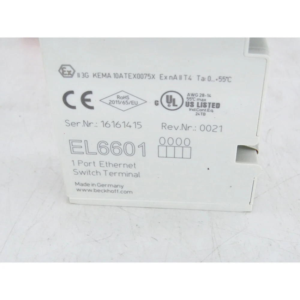 Модуль коммутатора Ethernet EL6601
Модуль коммутатора Ethernet EL6601