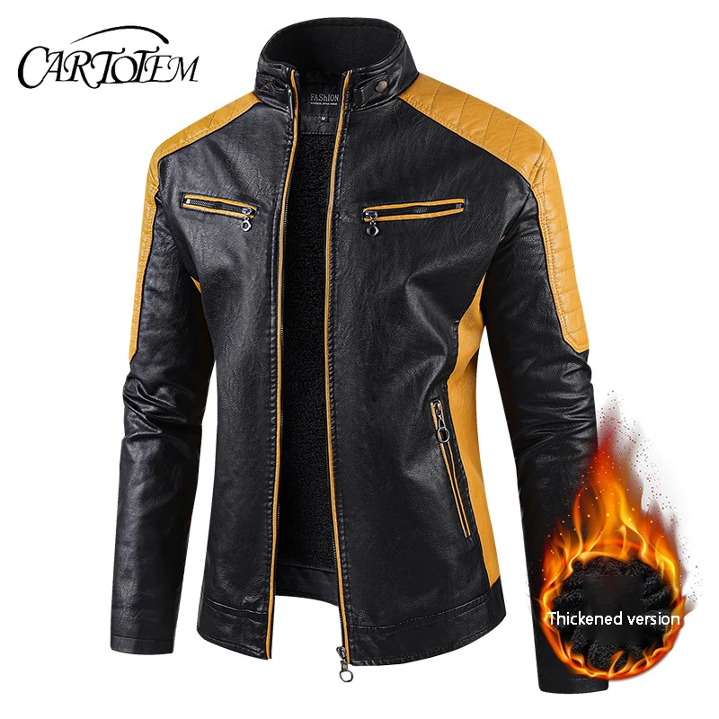 Spring and Autumn men's standing collar multi pocket leather jacket PU leather work clothes outdoor motorcycle riding clothes
Spring and Autumn men's standing collar multi pocket leather jacket PU leather work clothes outdoor motorcycle riding clothes