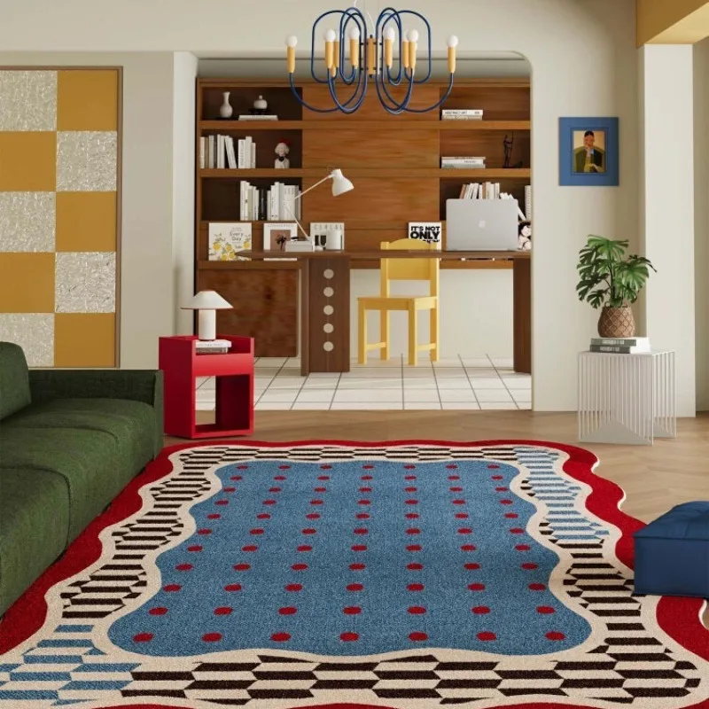 Светлый ковер для гостиной, абстрактный красный коврик с горошком для спальни, прикроватный коврик, домашний декор, коврик под диван и журнальный столик, домашний тапи, альфомбра
Светлый ковер для гостиной, абстрактный красный коврик с горошком для спальни, прикроватный коврик, домашний декор, коврик под диван и журнальный столик, домашний тапи, альфомбра