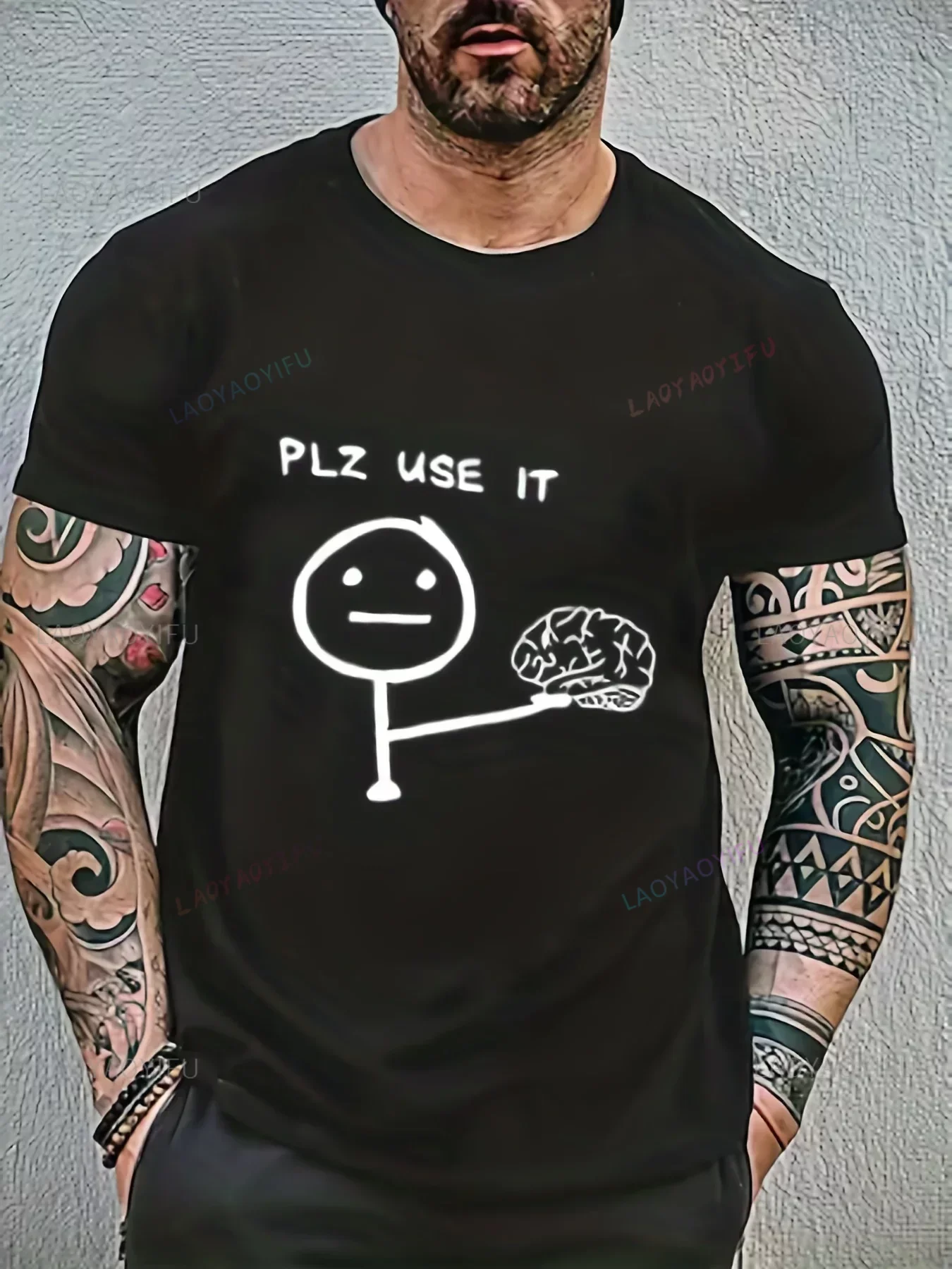 PLZ USE IT Brain Cartoon Print Мужская забавная футболка с коротким рукавом и круглым вырезом Повседневная футболка обычного кроя с графическим принтом для летних женщин
PLZ USE IT Brain Cartoon Print Мужская забавная футболка с коротким рукавом и круглым вырезом Повседневная футболка обычного кроя с графическим принтом для летних женщин