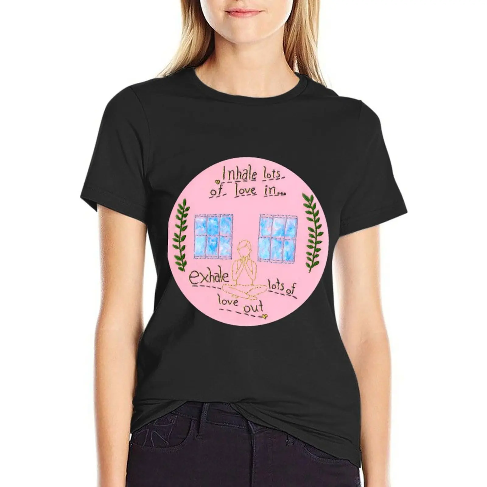 Yoga with Adriene Embroidery \t T-Shirt korean fashion customs cute clothes Female clothing t-shirts for Women loose fit
Yoga with Adriene Embroidery \t T-Shirt korean fashion customs cute clothes Female clothing t-shirts for Women loose fit