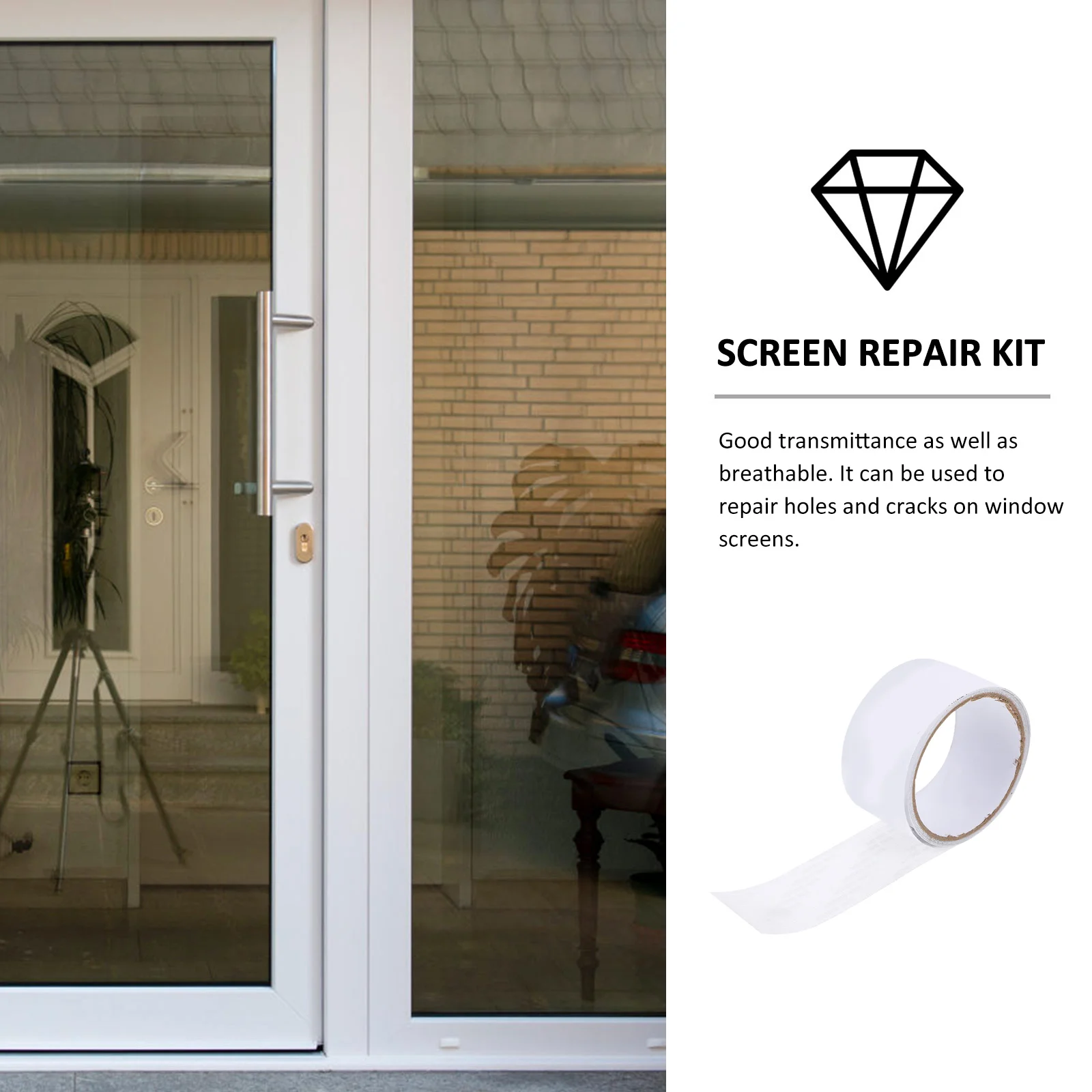 Самоклеящийся комплект для ремонта оконных экранов, материал ПВХ, устойчивый к разрыву, износостойкий, прочный, необходимые размеры вырезания
Самоклеящийся комплект для ремонта оконных экранов, материал ПВХ, устойчивый к разрыву, износостойкий, прочный, необходимые размеры вырезания
