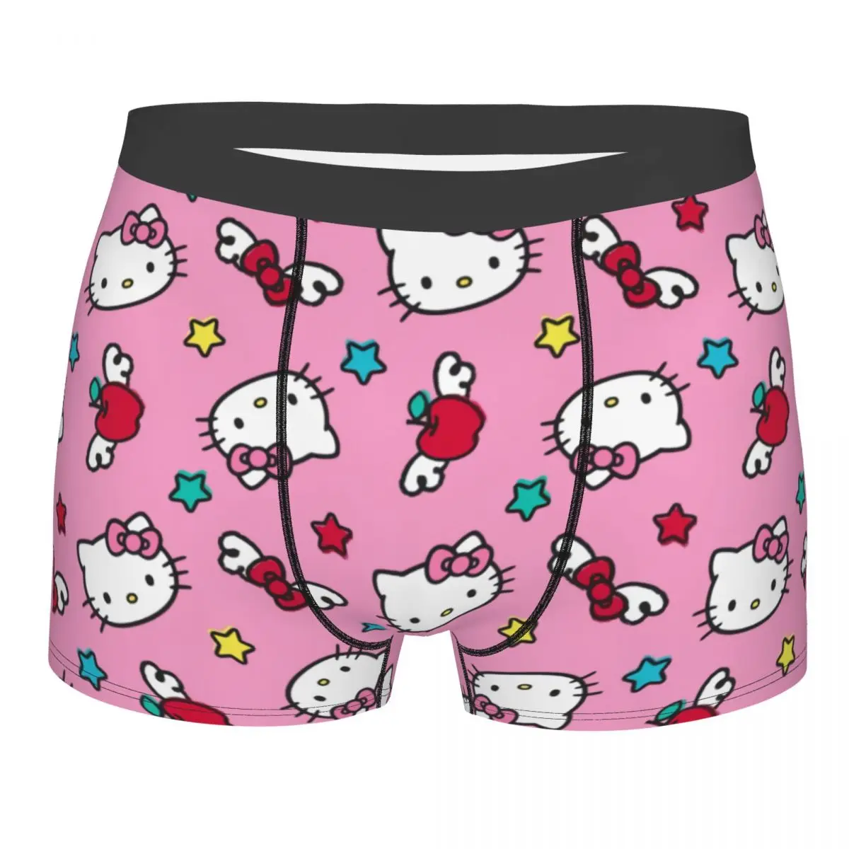 Пользовательские розовые банты аниме Hello Kitty нижнее белье мужские эластичные трусы-боксеры
Пользовательские розовые банты аниме Hello Kitty нижнее белье мужские эластичные трусы-боксеры