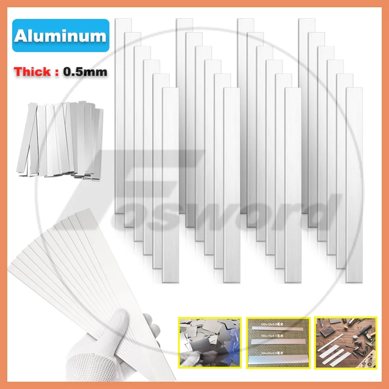 Small Aluminium Flat Bar Aluminium Sheet Plate Strip Various Sizes Thickness 0.5mm Length 50mm 80mm 100mm 120mm 150mm
Small Aluminium Flat Bar Aluminium Sheet Plate Strip Various Sizes Thickness 0.5mm Length 50mm 80mm 100mm 120mm 150mm
