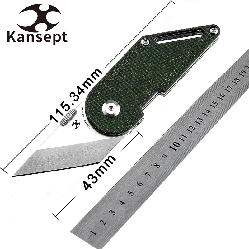 Kancept Tanto Dash T3045A5 Under 3" Stonewashed 154CM Folding Knives Blade with Green Micarta Handle for Camping EDC Carry
Kancept Tanto Dash T3045A5 Under 3" Stonewashed 154CM Folding Knives Blade with Green Micarta Handle for Camping EDC Carry
