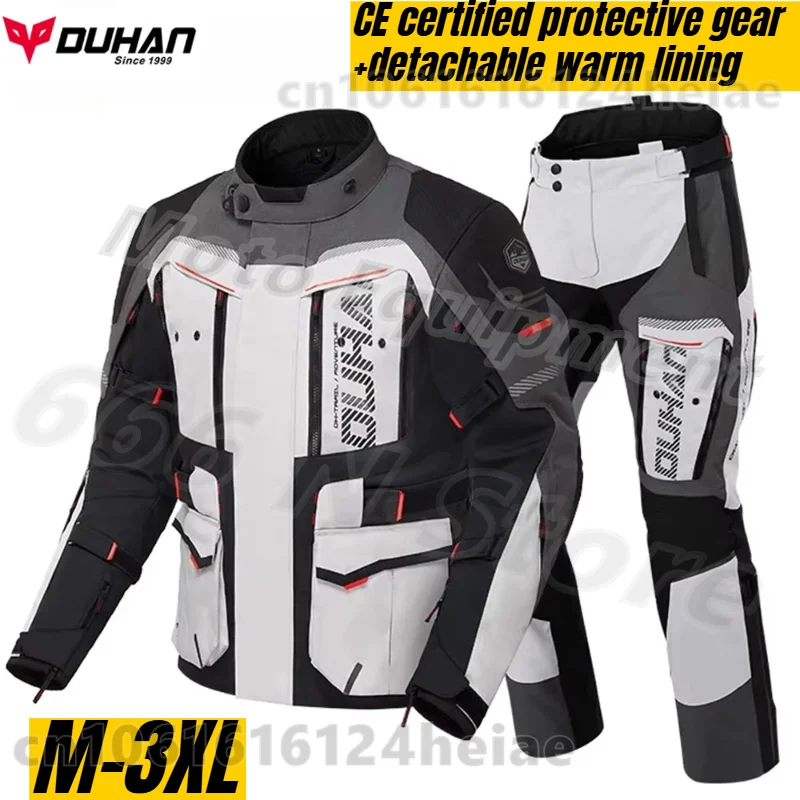 Водонепроницаемый мотоциклетный костюм (куртка и брюки) с защитой от падений уровня CE, экипировка для мотокросса, подходит для любых погодных условий
Водонепроницаемый мотоциклетный костюм (куртка и брюки) с защитой от падений уровня CE, экипировка для мотокросса, подходит для любых погодных условий