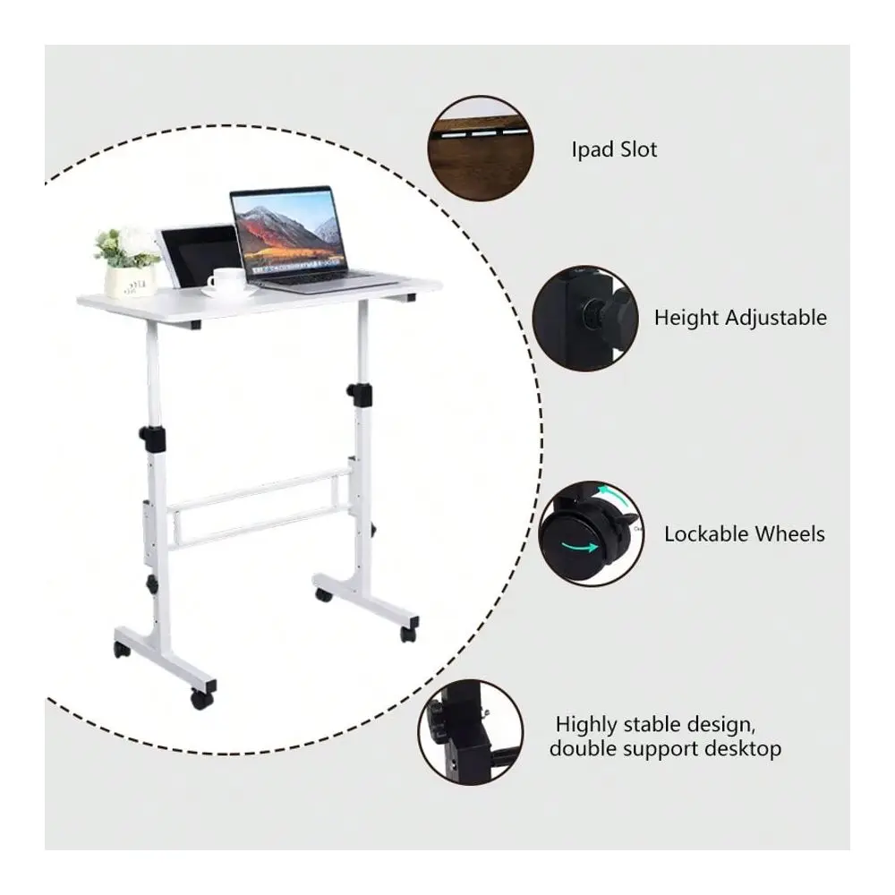 Small Standing Desk Rolling Adjustable Height,Mobile Sit Stand Up Portable Laptop Desk With Lockable Wheels For Computer Workst
Small Standing Desk Rolling Adjustable Height,Mobile Sit Stand Up Portable Laptop Desk With Lockable Wheels For Computer Workst