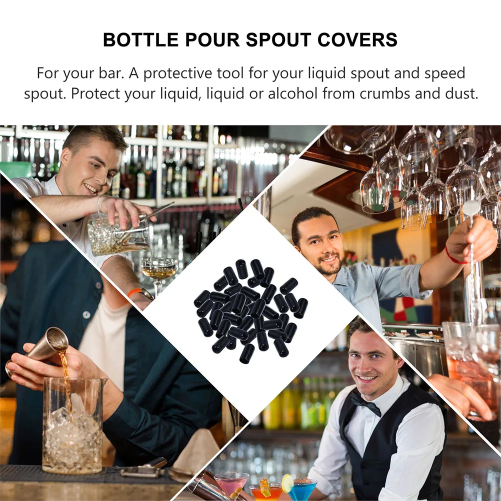 50pcs Pour Spouts Caps 15mm Bottle Pourer Covers Pourer Cap Rubber Bottle Cover Anti Dust Stoppers
50pcs Pour Spouts Caps 15mm Bottle Pourer Covers Pourer Cap Rubber Bottle Cover Anti Dust Stoppers