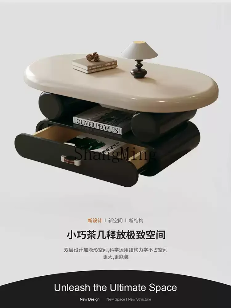 CL room household small apartment coffee table light luxury sense modern very simple oval storage coffee table
CL room household small apartment coffee table light luxury sense modern very simple oval storage coffee table