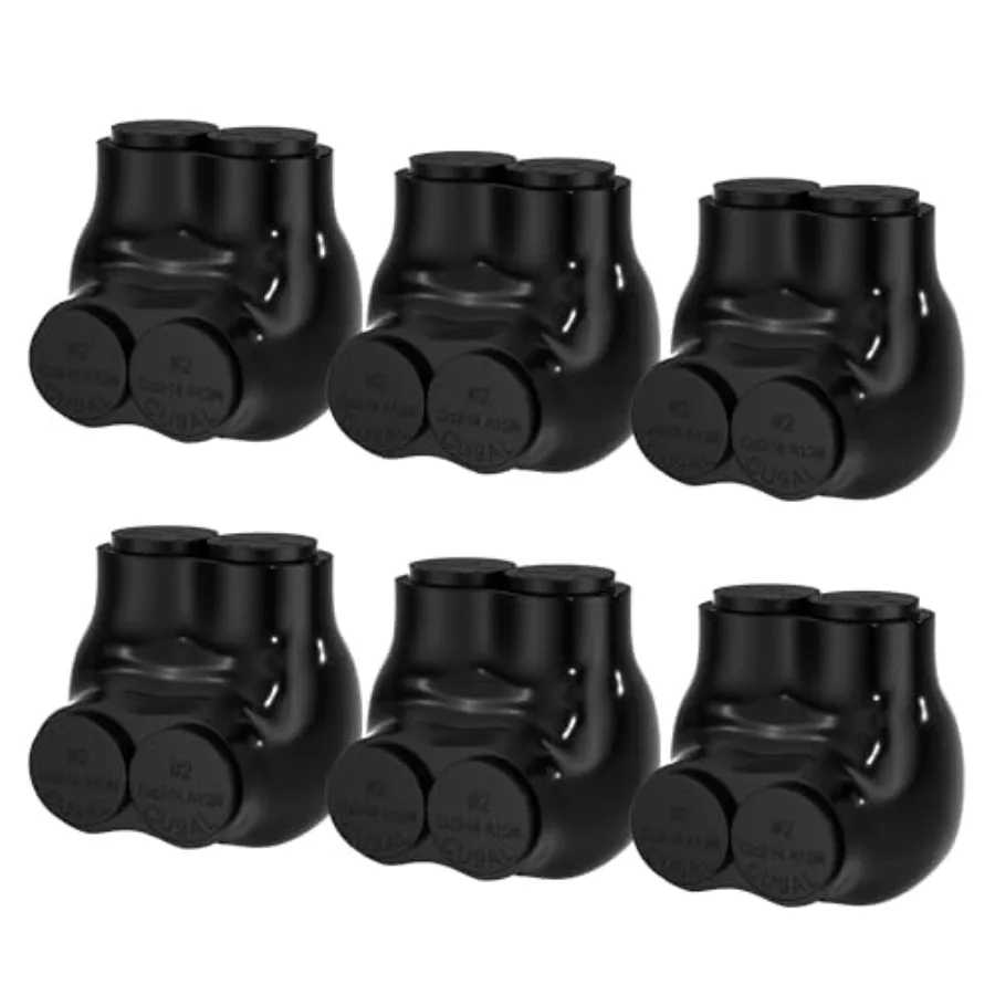 2 Port Insulated Connector Multi Tap Connector 2-14 AWG Aluminum to Copper Wire Connectors Single-Sided Entry Slotted Allen Hex
2 Port Insulated Connector Multi Tap Connector 2-14 AWG Aluminum to Copper Wire Connectors Single-Sided Entry Slotted Allen Hex