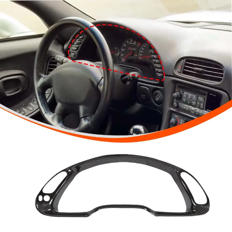 For Chevrolet Corvette C5 1998-2004 ABS Carbon Fiber/Black Car Dashboard Display Decorative Frame Interior Accessories
For Chevrolet Corvette C5 1998-2004 ABS Carbon Fiber/Black Car Dashboard Display Decorative Frame Interior Accessories