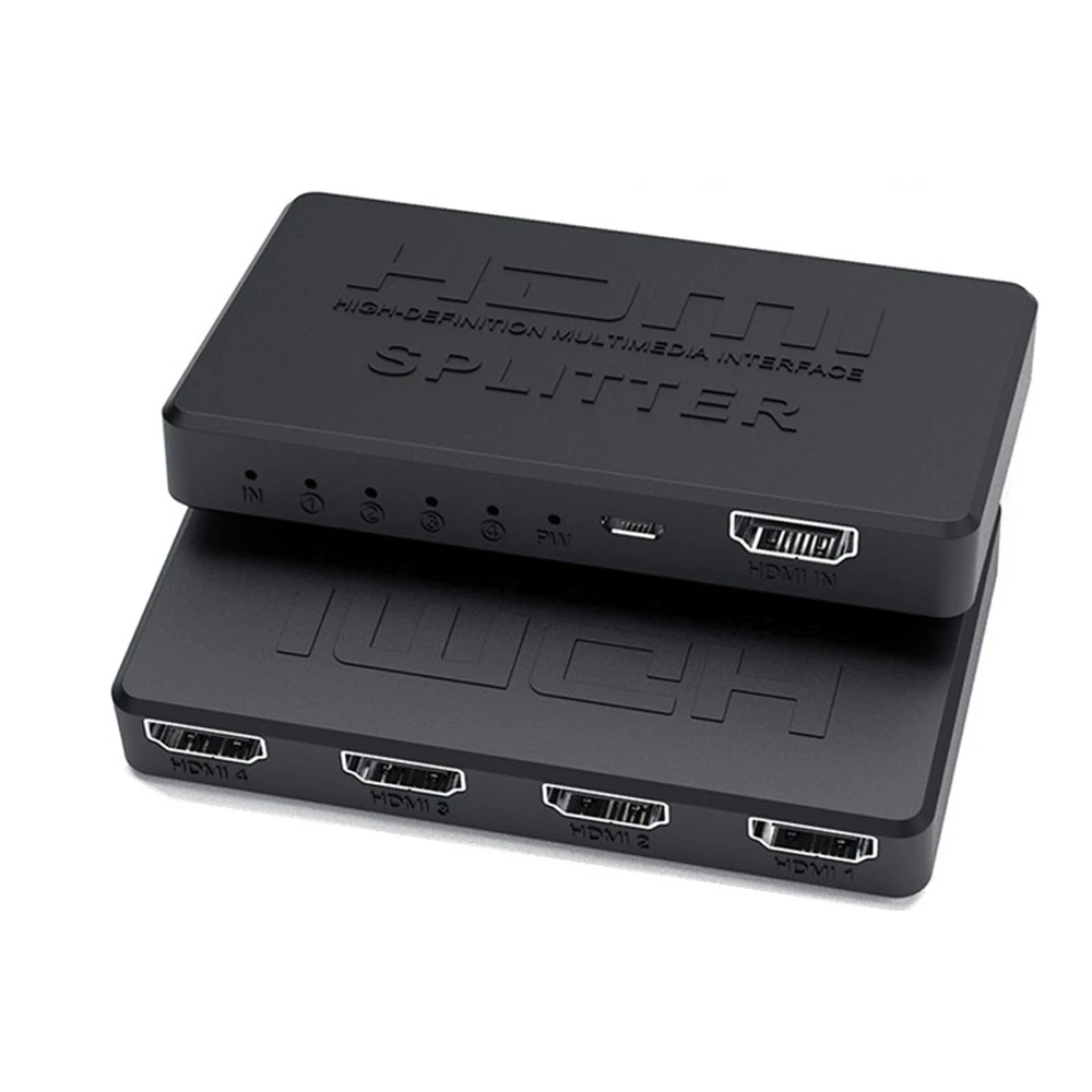 HDMI Distributor 1in2/1in4 Out 1080P 4K@30HZ High Ddefinition Signal Audio And Video Distributor
HDMI Distributor 1in2/1in4 Out 1080P 4K@30HZ High Ddefinition Signal Audio And Video Distributor