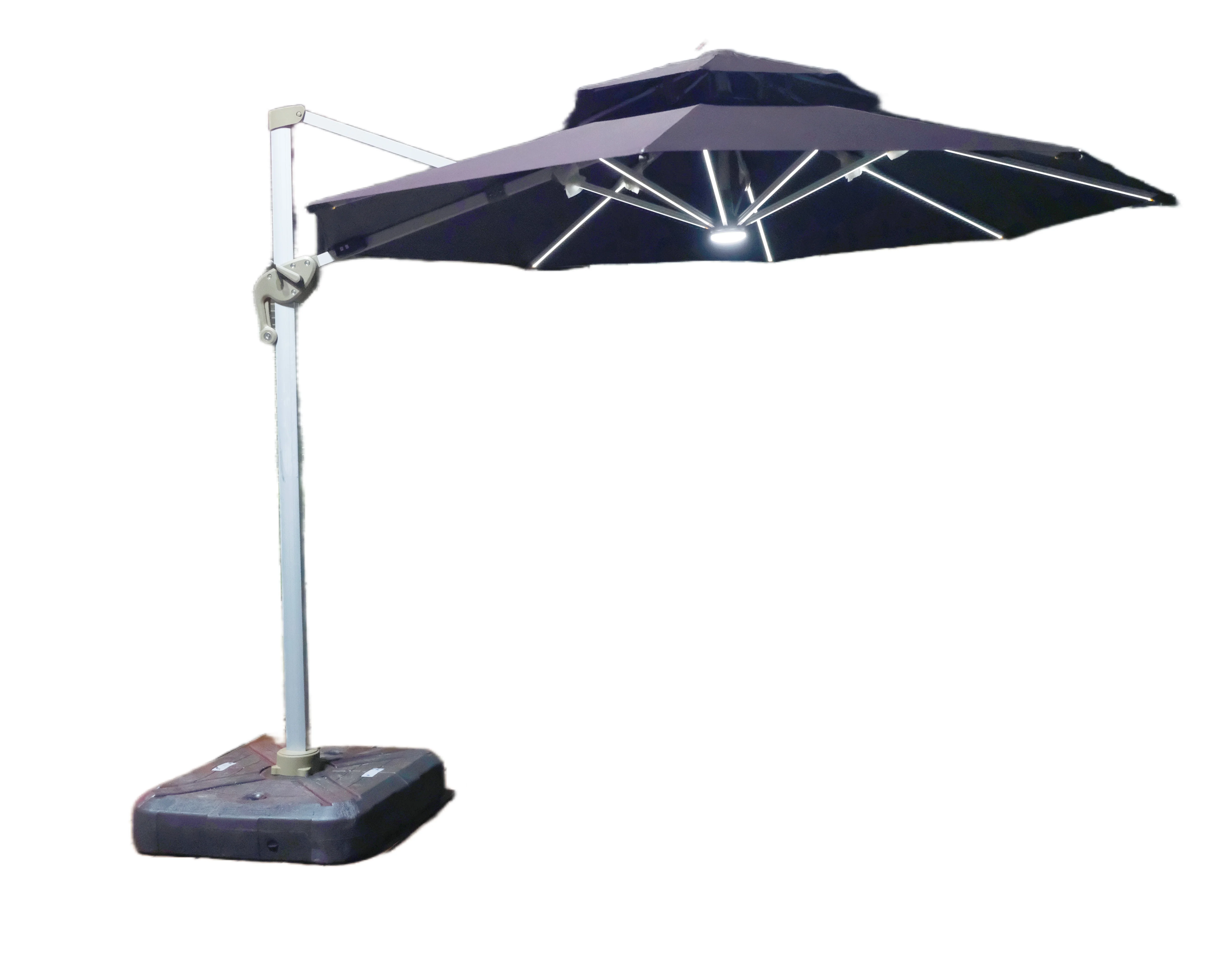 Modern Design Outdoor LED Sun Light Parasol N 3m Aluminum Garden Shading Furniture Villa Beach New Design Outdoor Space
Modern Design Outdoor LED Sun Light Parasol N 3m Aluminum Garden Shading Furniture Villa Beach New Design Outdoor Space