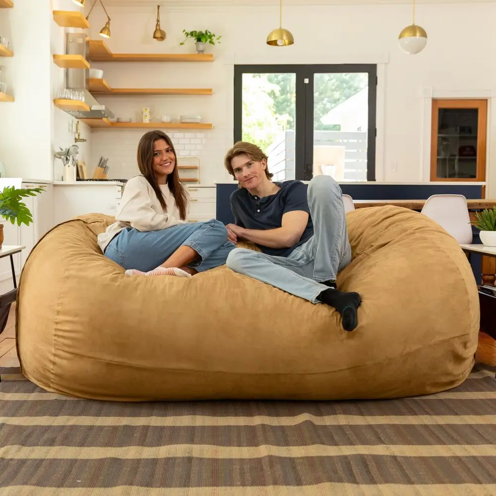 7 Foot Giant Bean Bag Sofa, Camel
7 Foot Giant Bean Bag Sofa, Camel