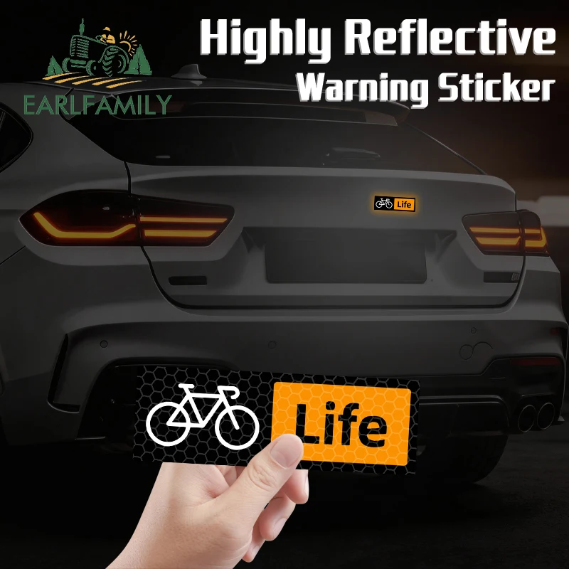 EARLFAMILY Bike Life Road Bicycle Car Sticker Top Tube Handlebar Reflective DIY Decoration Durable Vinyl Decal Moto Accessories
EARLFAMILY Bike Life Road Bicycle Car Sticker Top Tube Handlebar Reflective DIY Decoration Durable Vinyl Decal Moto Accessories
