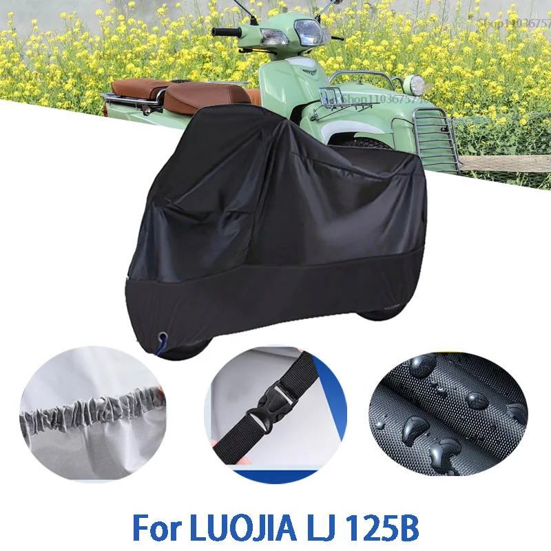 Полные чехлы для мотоцикла LUOJIA LJ 125B, автомобильные чехлы на открытом воздухе, защита от солнца, пыли, без ушей, утолщенные оксфордские чехлы, аксессуары 
Полные чехлы для мотоцикла LUOJIA LJ 125B, автомобильные чехлы на открытом воздухе, защита от солнца, пыли, без ушей, утолщенные оксфордские чехлы, аксессуары