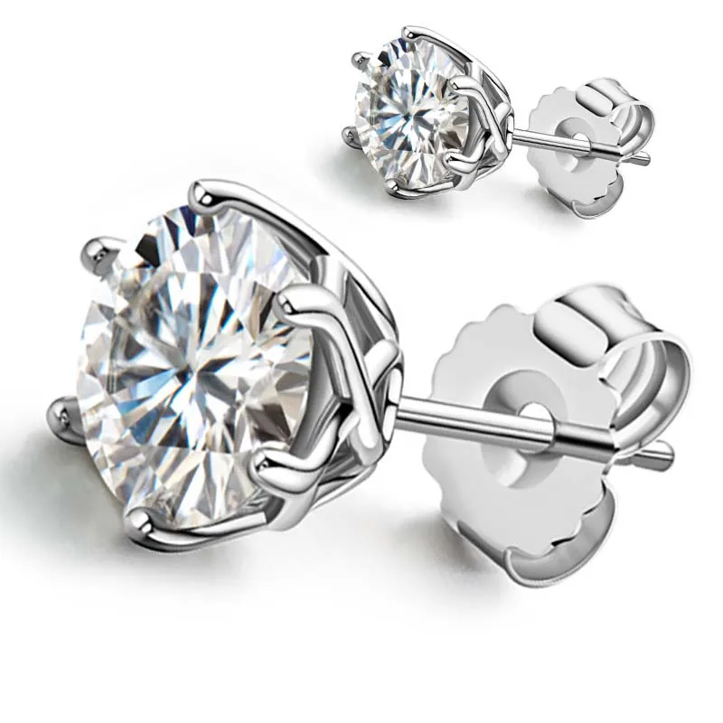 100% 925 Sterling Silver Moissanite Earring Real 0.5-1 Carat D Color Lab Diamond Earrings for Wedding Fine Jewelry Female Gift
100% 925 Sterling Silver Moissanite Earring Real 0.5-1 Carat D Color Lab Diamond Earrings for Wedding Fine Jewelry Female Gift