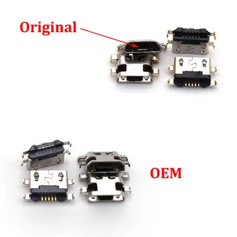 20-100pcs For LG K4 2017 X230 M150 M151 M160 Alcatel 7040N Lenovo A708T Huawei G7 USB Charger Charging Port Plug Dock Connector