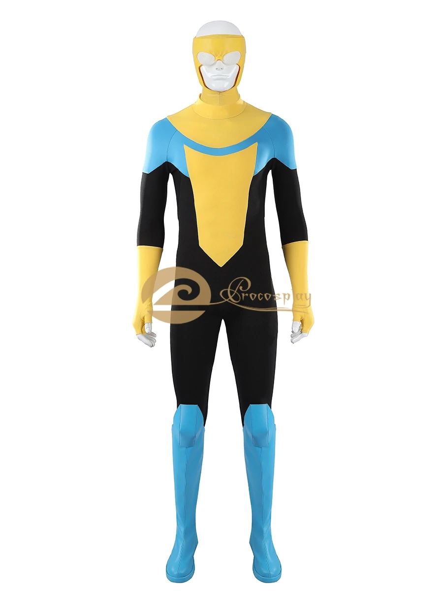 Anime Mark Grayson Cosplay Costume Men Jumpsuit Blue Yellow Black Clothes Headgear for Halloween Role Play
Anime Mark Grayson Cosplay Costume Men Jumpsuit Blue Yellow Black Clothes Headgear for Halloween Role Play