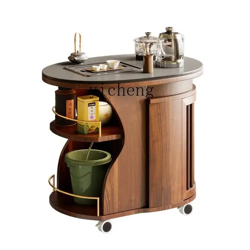XL small tea cart modern simple rock slab coffee table sofa side table mobile solid wood tea table
XL small tea cart modern simple rock slab coffee table sofa side table mobile solid wood tea table